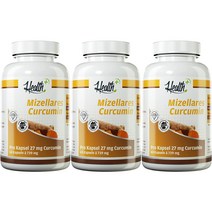 Health+ Mizellares Curcumin 헬스+ 미젤라레스 커큐민 60캡슐 3팩, 1개