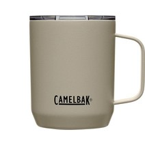 카멜백 CamelBak Horizon 355ml(12온스) 캠프 머그 - 단열 스테인리스 스틸 트라이모드 뚜껑 블랙, Dune