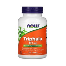 나우푸드 트리팔라 500mg Triphala 암라 120정 마그네슘 칼슘, 1개, 기본