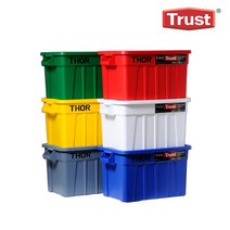 [트러스트] Trust 75L 토트박스+덮개 세트, 빨강, 빨강