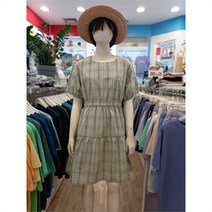 에꼴리에 21년 여름 @@@빈티지 체크 원피스 21B1855MT