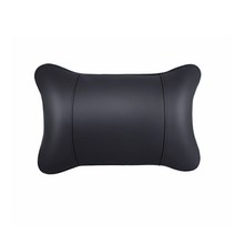 발란스코드 차가겸용 리넨 가죽 목베개 쿠션 차재 기억면 자동차 머리베개 허리베개, 빨강, 머리베개 1개