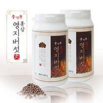홍가원 홍삼영지버섯 영지버섯 환 홍삼 백복령 복분자 오가피 베타글루칸 칼슘 칼륨 인, 2통, 200G