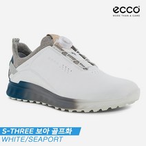 [에코코리아정품]2022 에코 S 쓰리 보아 골프화 [102914-60061][화이트씨포트][남성용]
