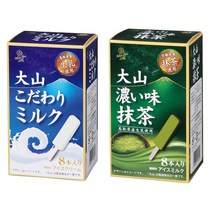 다이센 진한녹차 & 고다와리 밀크바 아이스크림, 2박스, 240ml