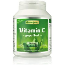 독일직구 그린푸드 비타민C 좋고 pH중립 500mg 고용량 180정, 수량, 상세참조