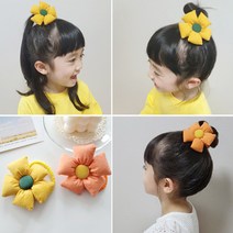 볼륨심플빅플라워머리끈