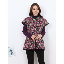 성인 여성 누빔 김장조끼 깔깔이 퀼팅 할머니조끼선물