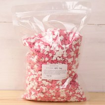 달곰베이킹 슈가스프링클 핑크화이트하트, 1kg, 1개