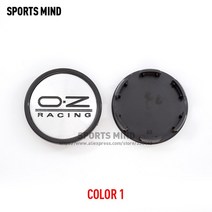 휠캡 휠커버 4개/몫 58MM 휠 센터 캡 허브 커버 OZ 레이싱 용 자동차 타이어 림 스타일링 액세서리, 03 COLOR 1