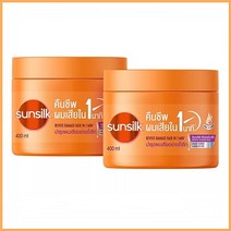 썬실크(Sunsilk) 헤어트리트먼트 오렌지색 400ML, #01.헤어트리트먼트 오렌지색 400ML