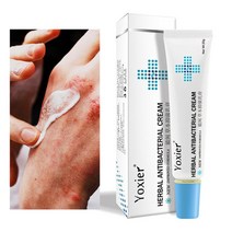 허브 건선 크림 항균 크림 가려움증 완화 습진 피부 발진 절개 치료 바디 케어 20g 허벌 건선 크림 가려움증 완화, 한 개