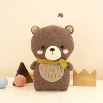 DIY 태교 바느질 애착 인형 만들기 수제 인형 귀여운 미니 동물 곰 펭귄 토끼 사자 호랑이 공룡 인형 만들기 집콕 취미, B