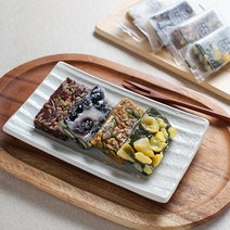 [갓지은]행복한떡공방 찰떡 4종(단호박견과 밤쑥 서리태콩 흑미견과) / 500g, 흑미견과찰떡