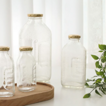 델몬트쥬스병 유리병 미니 레트로 물병, 1.5L