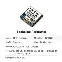 GPS추적기 차량용 트래커 자동차 배회감지 Beitian BN220 BN880 BN180 BN880Q BN220ZF TTL 레벨 GNSS GPS 모듈 GLONASS 듀얼 안테나 내, BN-880