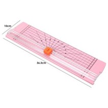 세련된 있는 A4/A5 정밀 종이 사진 트리머 커터 스크랩북 경량 커팅 매트 기계, A4 Pink