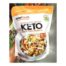 이노푸드 캐나다 키토 그래놀라 KETO 시리얼 견과류 코코넛 600g, 1개