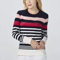 네레토 여성 골프웨어 상의 긴팔 기모 라운드티