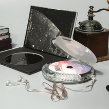 레트로 투명 감성 워크맨 휴대용 음악 CD 플레이어, 완전 투명 CD 워크맨