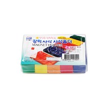 [포비월드] 강력 사각자석홀더(MS-60) 18mmx30개입 - 네모자석 사각자석 자석홀더 홀더자석 강력자석 문구자석