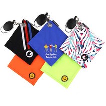 필드 클럽 수건 휴대용 골프공 닦이 골프 패션 소품, JYC 스마일레드