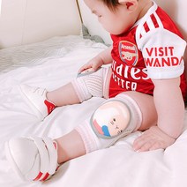 키즈하우스 EVA쿠션 매쉬 통기성 아기 무릎보호대, 일반-파인애플