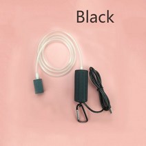 충전식기포기 낚시 산소 슈퍼 조용한 효율적인 에너지 절약 Aerator USB 수족관 산소 펌프 물고기 탱크 공, 01 black