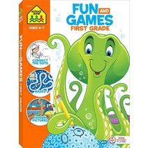 School Zone - Fun and Games First Grade Activity Workbook - 320 Pages Ages 6 to 8 Hidden Pictures