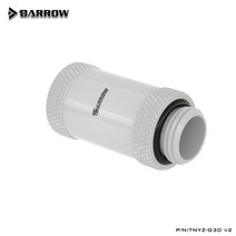 컴퓨터 쿨링 Barrow TNYZ-G30 V2 30mm 남성 여성 익스텐더 피팅 G1/4 남성-여성 물 냉각, [01] White