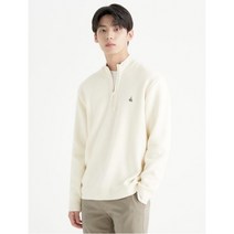 [빈폴(아울렛)] [빈폴멘] 아이보리 베럴 B 하프 집업 니트 (BC2851A040)