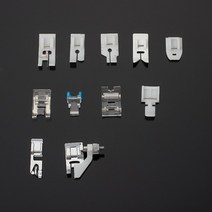 노루발 미싱 공업용 부속 오버록 1115pcs 재봉틀 노루발 피트 키트 상자 형제 가수 janom 재봉틀 발 도구 재봉 액세서리 세트, 11pcs-P opp bag