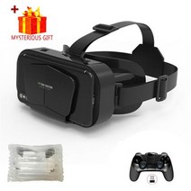 3D VR 안경 전화 모바일 스마트 폰 7 인치 헤드셋 헬멧 컨트롤러 게임 Wirth 실제 비어 고글, 01 No Box No Remote