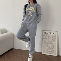 르엠마 SET [기모안감] 맨투맨 조거팬츠 여자트레이닝세트 홈웨어 츄리닝 여성트레이닝세트 여자운동복 여성운동복 기모 여성 긴팔 트레이닝 세트 81336