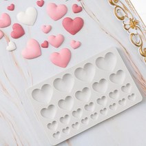 하트 모양의 케이크 초콜릿 퐁당 실리콘 몰드 러브 베이킹 팬 패스트리 주방 액세서리 장식 도구, type2