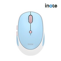 아이노트 멀티 페어링 블루투스 5.0 무선 마우스 FS-508RB, 스카이 블루