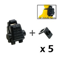 중국레고 호환 도시 MOC 벽돌 부품 빌딩 블록 장교 가구 액세서리 키트 DIY 완구 노트북 컴퓨터 컵 전화 가, 22 5 pack