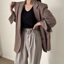 에이치스 트렌디룩 박시 보이핏 뒷트임 대디자켓 오버자켓