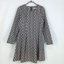 빈티지다온 티렌 여성 콘스탄트 패턴 핀턱 미니원피스 베이지M