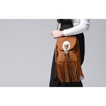 인디언 히피 무드 스웨이드 미니숄더백 크로스백 일상