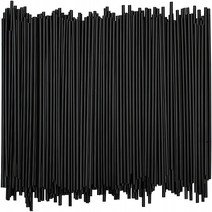 2000 Black Disposable Plastic Coffee Stirrer Straw - 5 Inch Sip Stir Stick (Black 2 000), 1