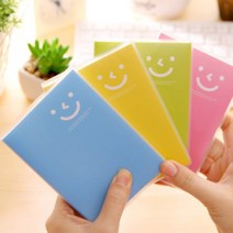 [PK] 스마일 미니노트 미니수첩 메모장 포켓수첩 문구, 색상랜덤1P