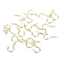 머그잔 숄더 행거 컵 후크 튼튼한 나사 천장 후크 블랙/화이트/골드 10/20 개, 20pcs