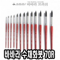 UOV456213바바라 수채화붓 70R 2호 -32079 네일 아트붓 큐어 네일케어 네일즈 미용 용품, 본상품선택, 본상품선택