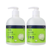 크린랩 크린랲 퍼스널케어 손 소독제 70% 500ml 에탄올 소독젤 소독겔 차량용, 2개