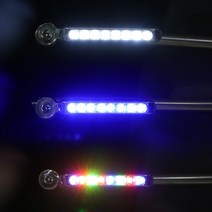 간편설치 자가발전 안전운전 바람개비 LED 주행등 1P, 블루(1008-2)