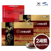 고려 홍삼절편 + 쇼핑백 (명절 설선물세트), 20개입, 20g