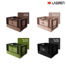 꾸버스 플립 박스 폴딩 캠핑 리빙 접이식 수납 정리함 테이블, 바닐라아이보리