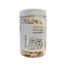 바나나시 동결건조 치킨트릿 80g 강아지 고양이 노즈워크 저염분 간식, 1개