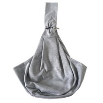 강아지 외출용 포대기 슬링백 가방 비숑프레제 시츄 애견 페키니즈 반려견, 그레이